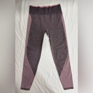 PINK Victoria's Secret Pink and Gray Leggings Athletic Style